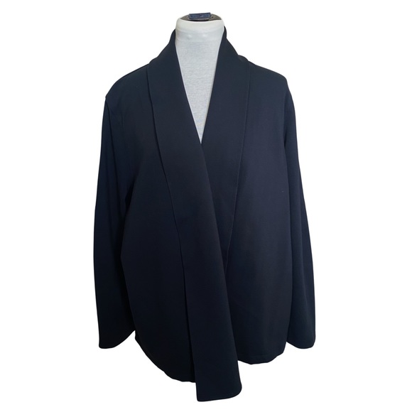 Lands' End Micro Modal Stretch Open Front Cardigan Sweater - Picture 2 of 14